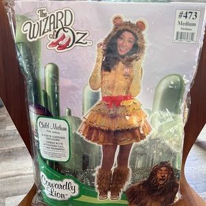 Wizard of Oz Cowardly Lion Halloween Costume